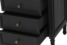 Load image into Gallery viewer, Hamilton 3 Drawer Bedside Table 57cm - Black - Boho Bliss