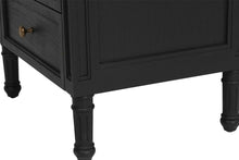 Load image into Gallery viewer, Hamilton 3 Drawer Bedside Table 57cm - Black - Boho Bliss