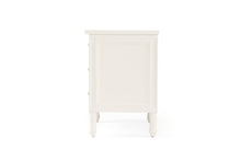 Load image into Gallery viewer, Hamilton 3 Drawer Bedside Table 70cm - White - Boho Bliss