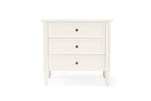 Load image into Gallery viewer, Hamilton 3 Drawer Bedside Table 70cm - White - Boho Bliss