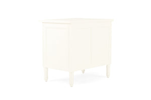 Hamilton 3 Drawer Bedside Table 70cm - White - Boho Bliss