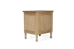 Hamilton Bedside Table - 3 Drawer Natural - Boho Bliss