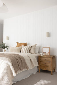 Hamilton Bedside Table - 3 Drawer Natural - Boho Bliss