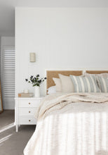 Load image into Gallery viewer, Hamilton Bedside Table - 3 Drawer White - Boho Bliss