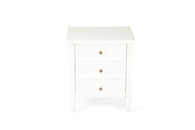 Load image into Gallery viewer, Hamilton Bedside Table - 3 Drawer White - Boho Bliss