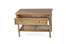 Load image into Gallery viewer, Hamilton Bedside Table - Weathered Oak - 91cm Wide - Boho Bliss
