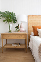 Load image into Gallery viewer, Hamilton Bedside Table - Weathered Oak - 91cm Wide - Boho Bliss