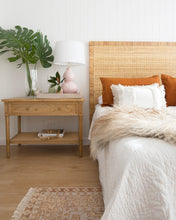 Load image into Gallery viewer, Hamilton Bedside Table - Weathered Oak - 91cm Wide - Boho Bliss
