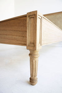 Hamilton Cane Bed - Weathered Oak - King - No End - Boho Bliss
