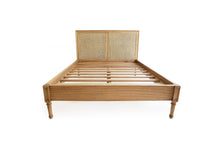 Load image into Gallery viewer, Hamilton Cane Bed - Weathered Oak - Queen - No End - Boho Bliss