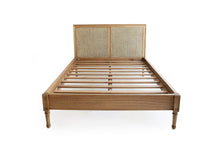 Load image into Gallery viewer, Hamilton Cane Bed - Weathered Oak - Queen - No End - Boho Bliss