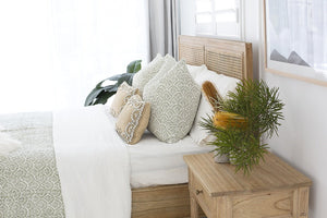 Hamilton Cane Bed - Weathered Oak - Super King - No End - Boho Bliss