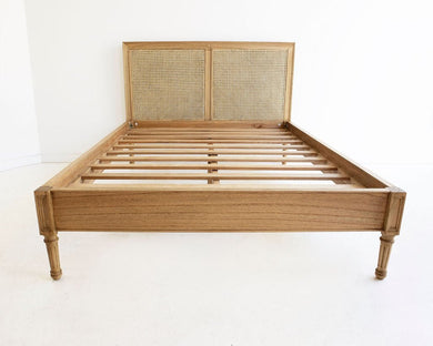 Hamilton Cane Bed - Weathered Oak - Super King - No End - Boho Bliss
