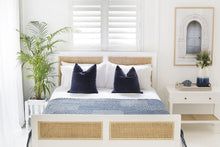 Load image into Gallery viewer, Hamilton Cane Bed - White - Queen - Boho Bliss