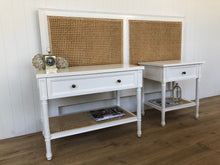 Load image into Gallery viewer, Hamilton Cane Bedhead - King Super - White - Boho Bliss