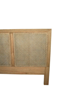 Hamilton Cane Bedhead - Super King - Weathered Oak - Boho Bliss