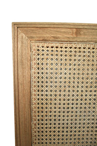 Hamilton Cane Bedhead - Super King - Weathered Oak - Boho Bliss