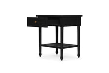 Load image into Gallery viewer, Hamilton Cane Bedside Table 57cm - Black - Boho Bliss