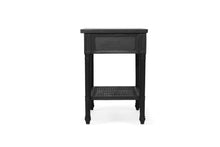Load image into Gallery viewer, Hamilton Cane Bedside Table 57cm - Black - Boho Bliss