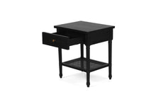 Load image into Gallery viewer, Hamilton Cane Bedside Table 57cm - Black - Boho Bliss
