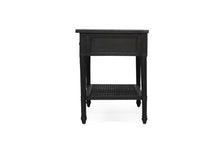 Load image into Gallery viewer, Hamilton Cane Bedside Table 91cm - Black - Boho Bliss