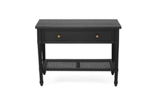 Load image into Gallery viewer, Hamilton Cane Bedside Table 91cm - Black - Boho Bliss