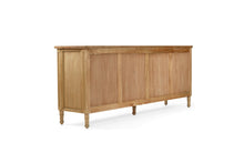Load image into Gallery viewer, Hamilton Cane Four Door Sideboard - Weathered Oak - Boho Bliss