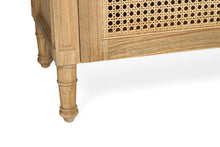 Load image into Gallery viewer, Hamilton Cane Four Door Sideboard - Weathered Oak - Boho Bliss