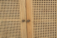 Load image into Gallery viewer, Hamilton Cane Four Door Sideboard - Weathered Oak - Boho Bliss