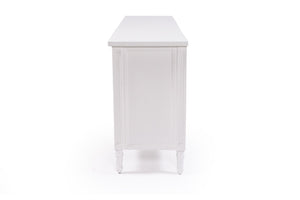 Hamilton Cane Four Door Sideboard - White - Boho Bliss