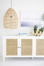 Load image into Gallery viewer, Hamilton Cane Four Door Sideboard - White - Boho Bliss