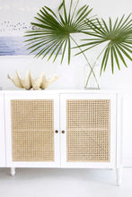 Load image into Gallery viewer, Hamilton Cane Four Door Sideboard - White - Boho Bliss