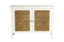 Load image into Gallery viewer, Hamilton Cane Two Door Sideboard - White - Boho Bliss