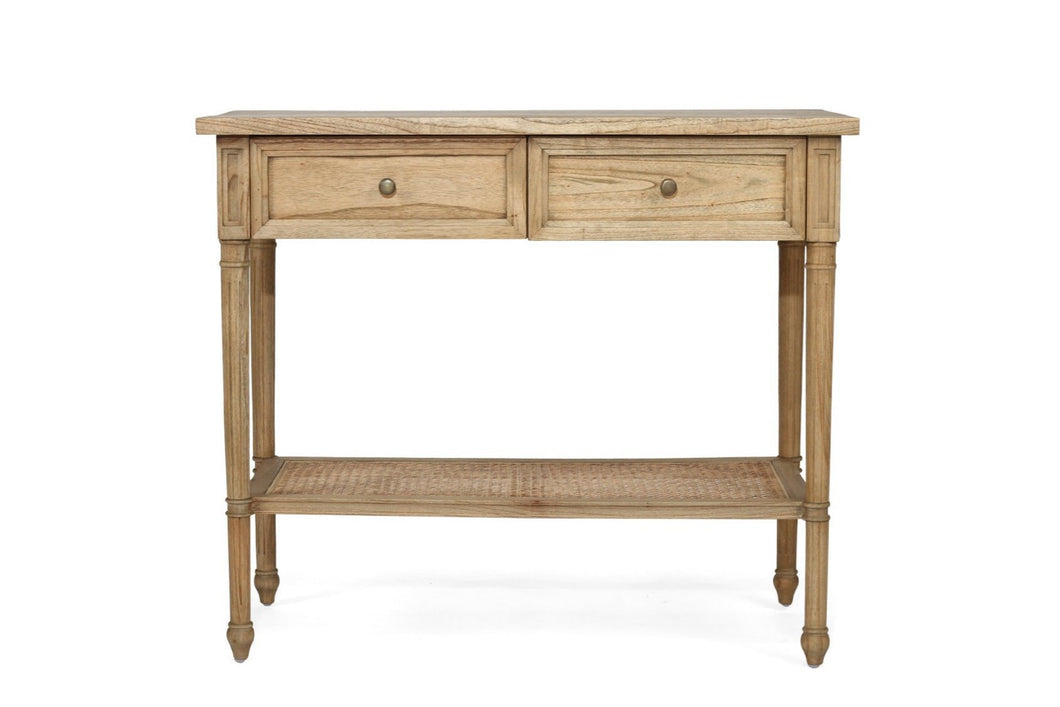 Hamilton Console Table - Weathered Oak - 100cm - Boho Bliss
