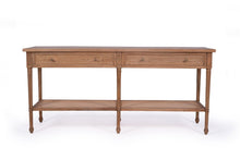 Load image into Gallery viewer, Hamilton Console Table - Weathered Oak - 185cm - Boho Bliss