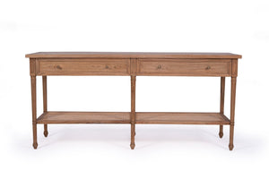 Hamilton Console Table - Weathered Oak - 185cm - Boho Bliss