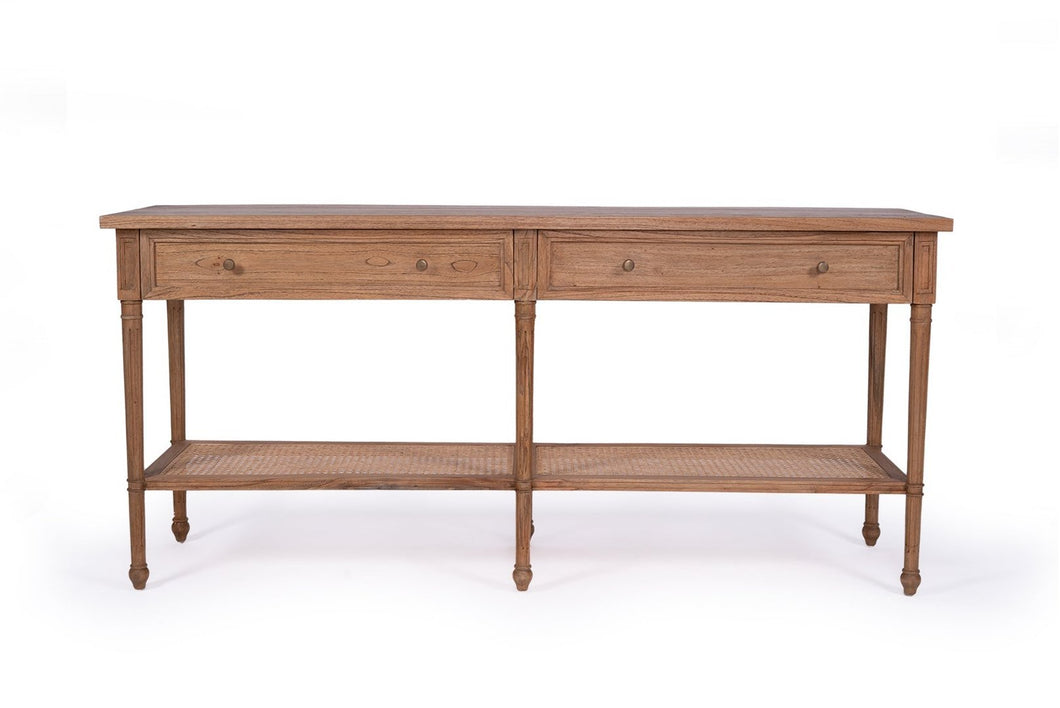 Hamilton Console Table - Weathered Oak - 185cm - Boho Bliss