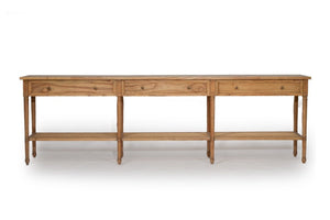 Hamilton Console Table - Weathered Oak - 280cm - Boho Bliss