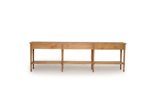 Hamilton Console Table - Weathered Oak - 280cm - Boho Bliss