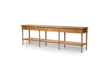 Load image into Gallery viewer, Hamilton Console Table - Weathered Oak - 280cm - Boho Bliss
