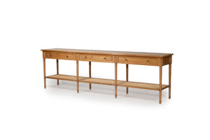 Hamilton Console Table - Weathered Oak - 280cm - Boho Bliss