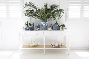 Hamilton Console Table - White - 185cm - Boho Bliss