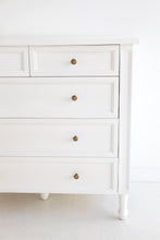 Load image into Gallery viewer, Hamilton Dresser - White with Five Drawers - Boho Bliss