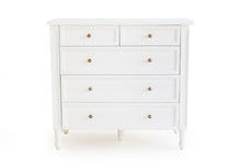 Load image into Gallery viewer, Hamilton Dresser - White with Five Drawers - Boho Bliss