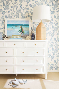 Hamilton Dresser - White with Nine Drawers - Boho Bliss