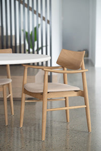 Harlow Dining Armchair - Natural - Boho Bliss