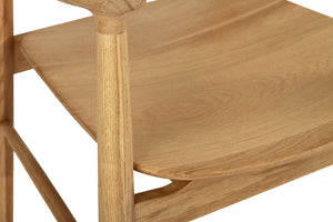 Harlow Dining Armchair - Natural with Timber Seat - Boho Bliss