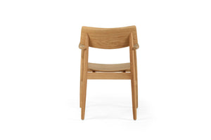 Harlow Dining Armchair - Natural with Timber Seat - Boho Bliss