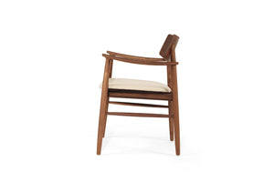 Harlow Dining Armchair - Walnut - Boho Bliss