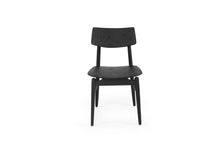 Load image into Gallery viewer, Harlow Dining Chair - Black with Timber Seat - Boho Bliss
